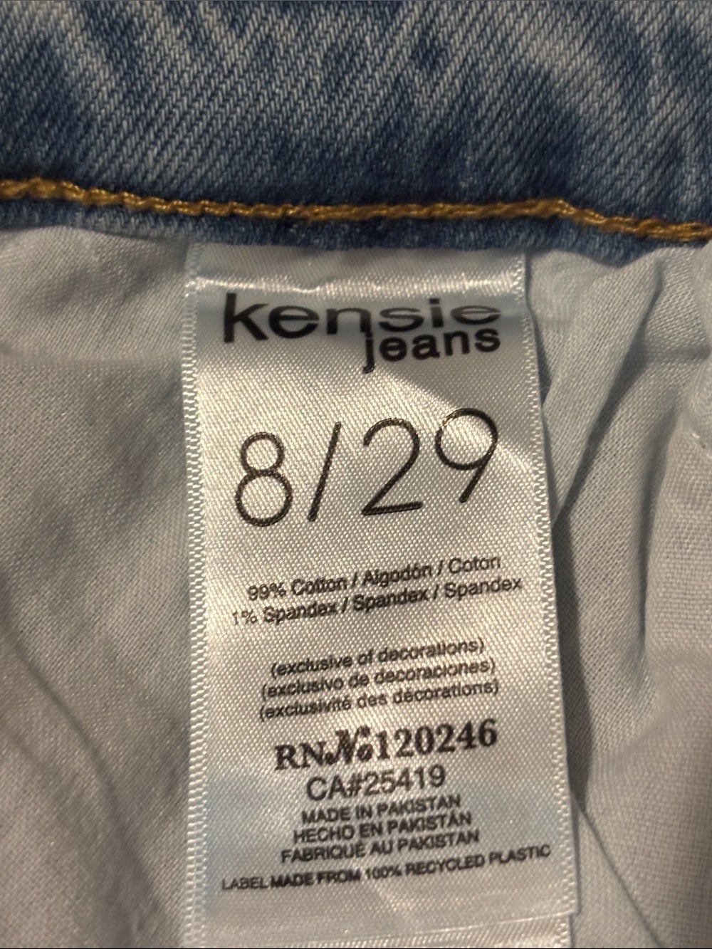 NWT Kensie Jeans Bermuda Denim Shorts 29 - Picture 8 of 10